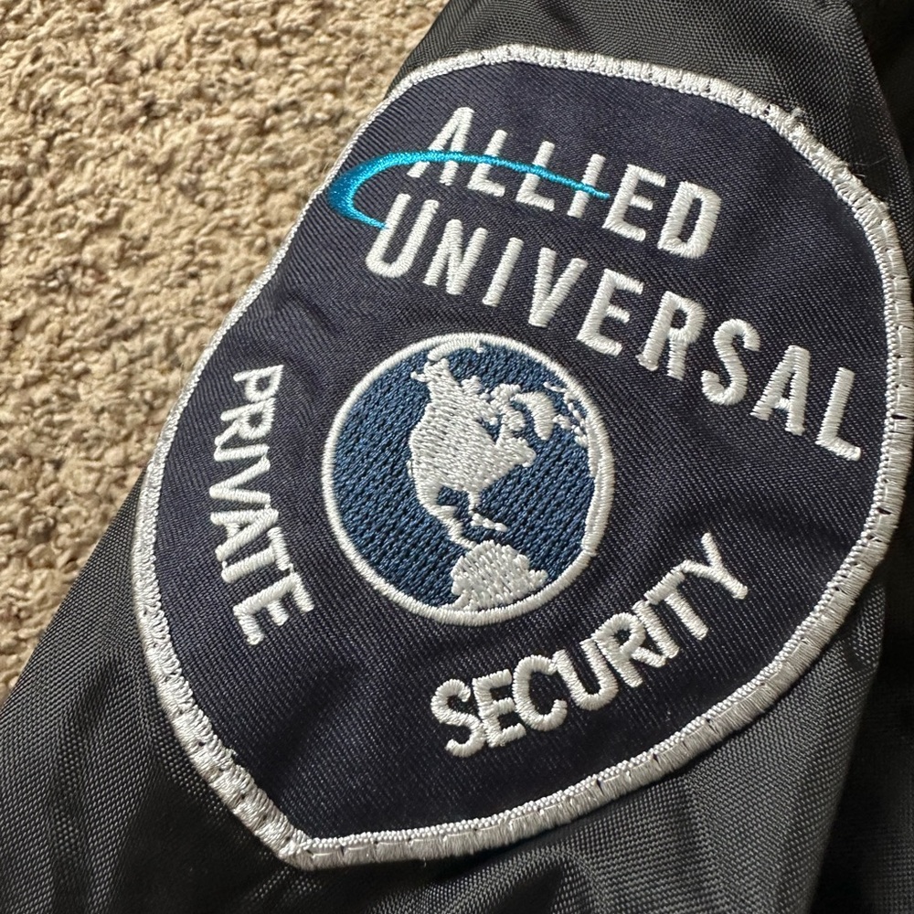 Universal Gray Security Jacket With Blue And Whit… - image 3